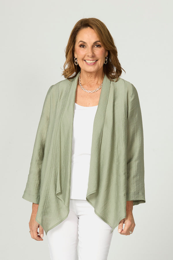 Casino 3/4 Sleeve Waterfall Jacket