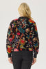 Verso Velvet Print Zip Up Jacket