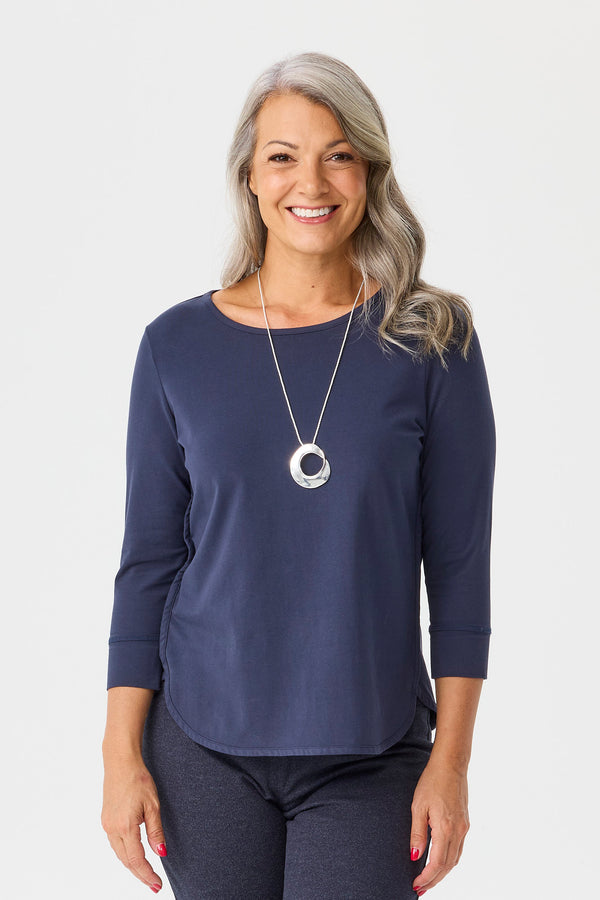 Eternity Modal/cotton 3/4 Sleeve Top