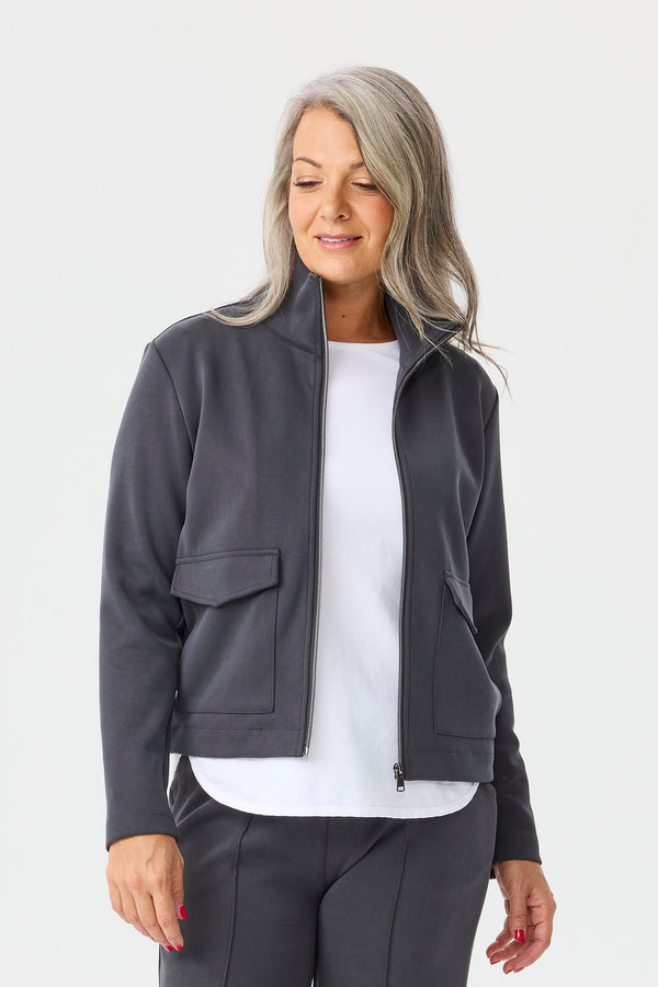 Elite Zip Up Patch Pocket Jacket
