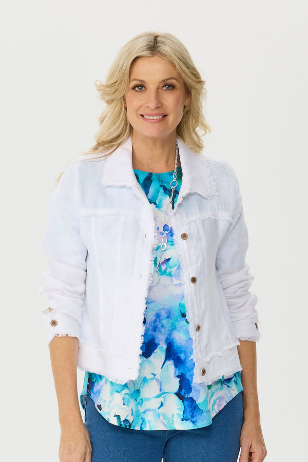 Ari Frayed Detail Jacket
