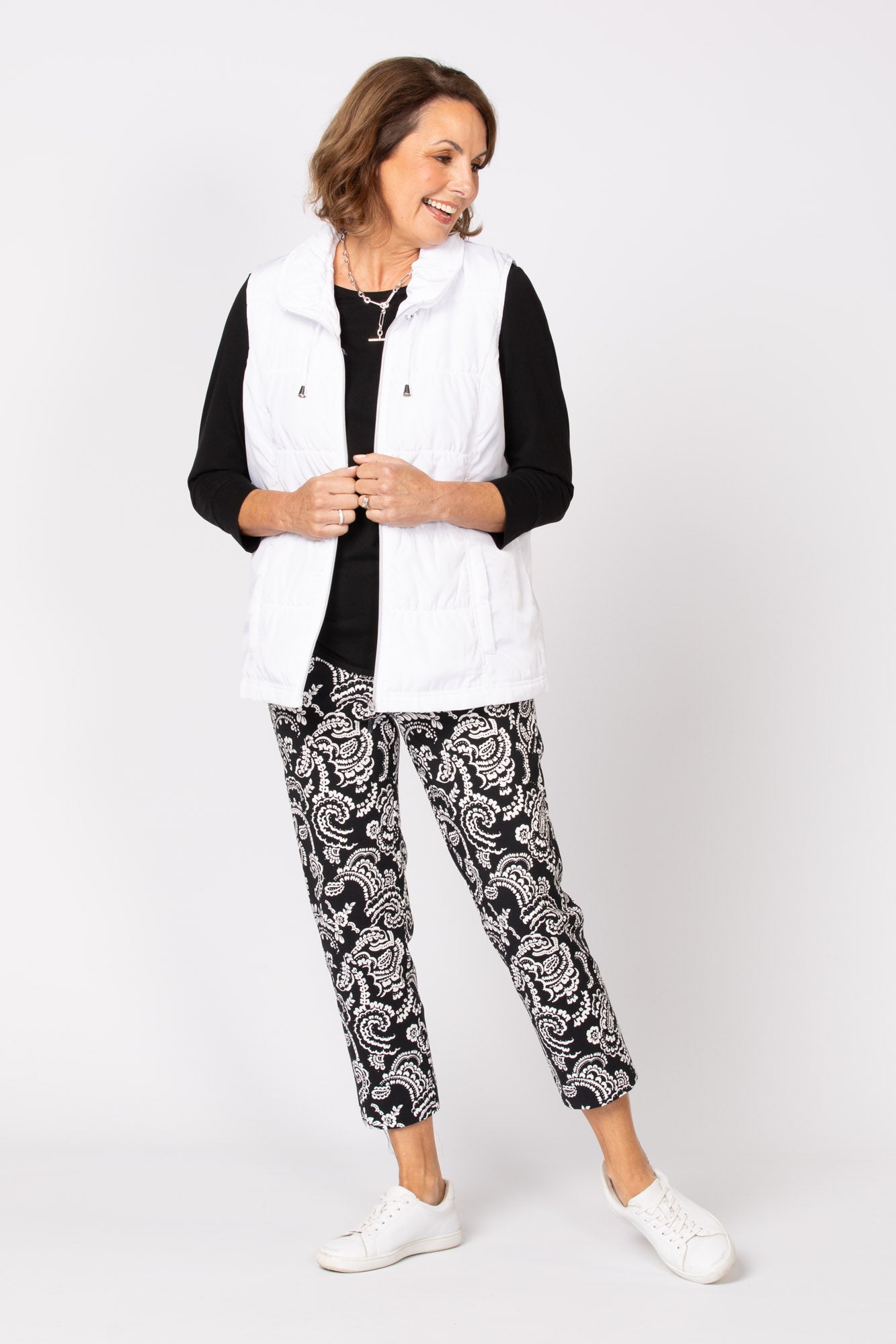 Lakeshore Zip Up Ruched Vest