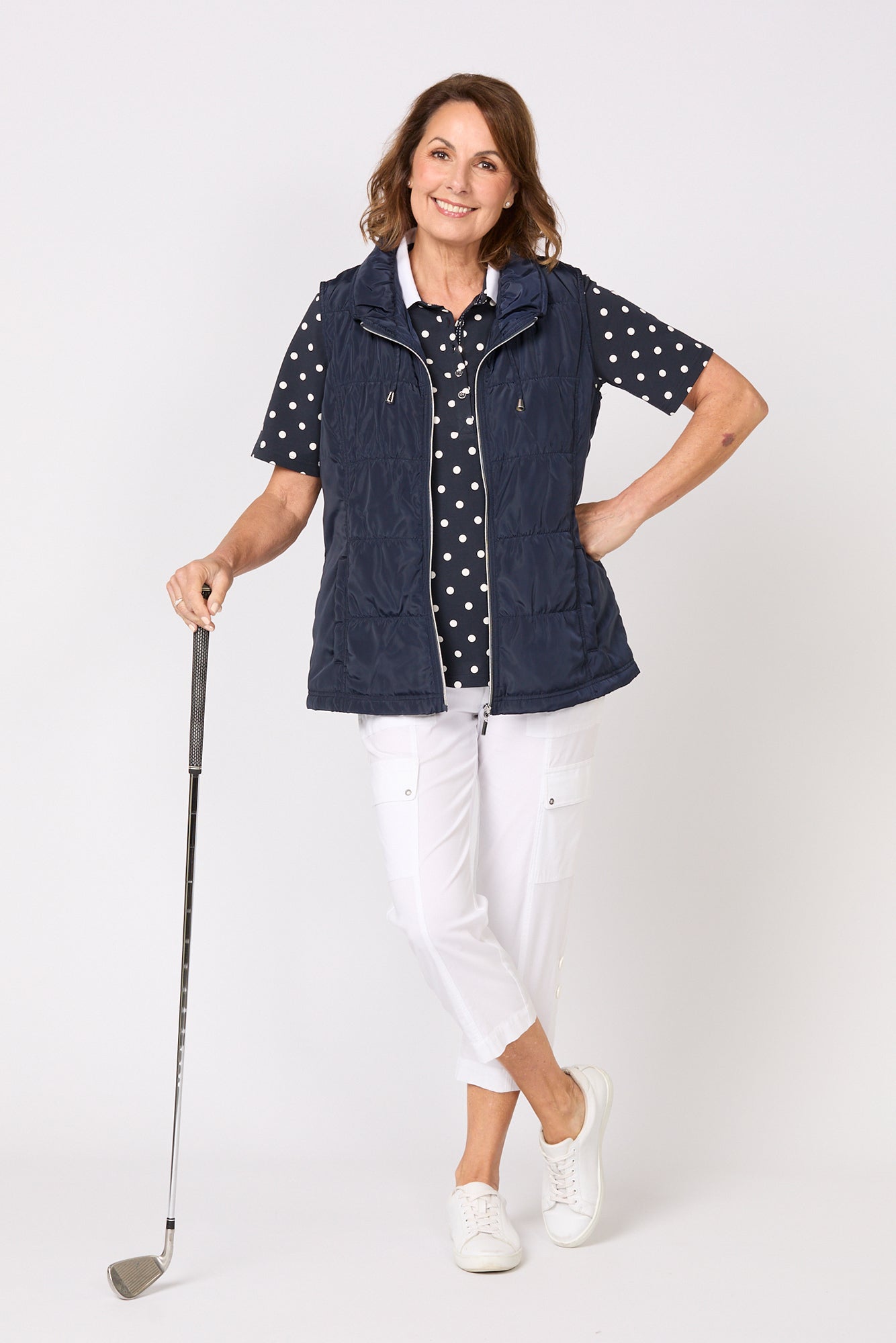 Lakeshore Zip Up Ruched Vest