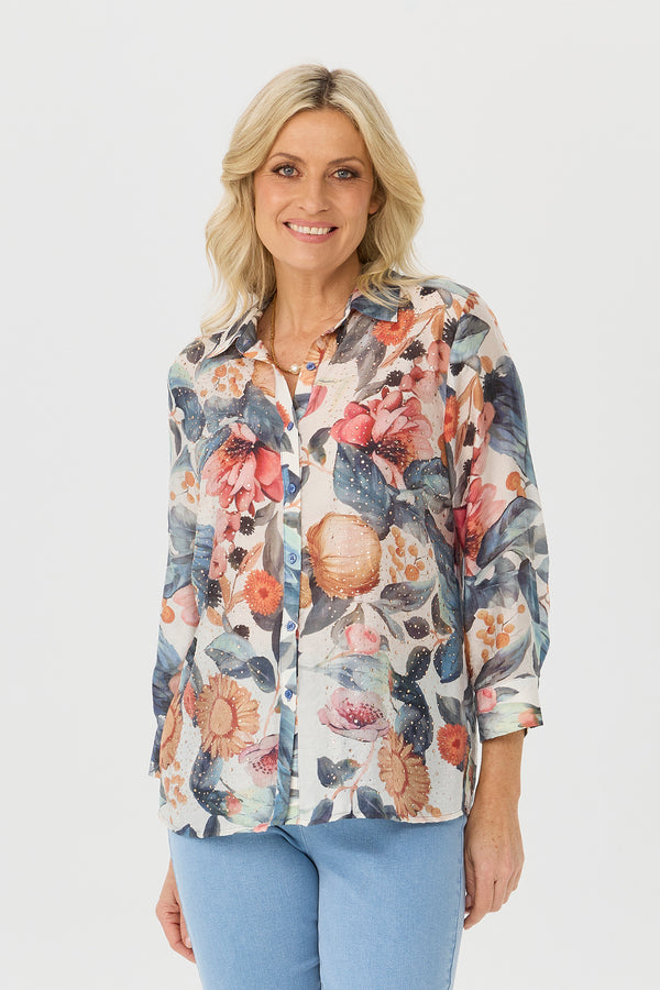 Bonita Diamante 3/4 Sleeve Shirt