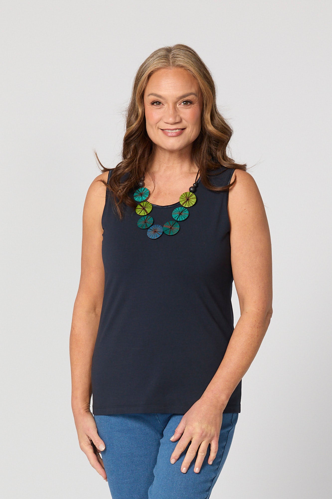 Easy Ribbon Trim Singlet