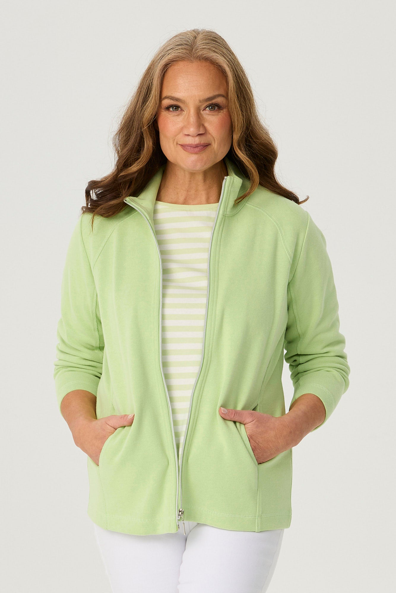 Haven French Rib Zip Up Jacket