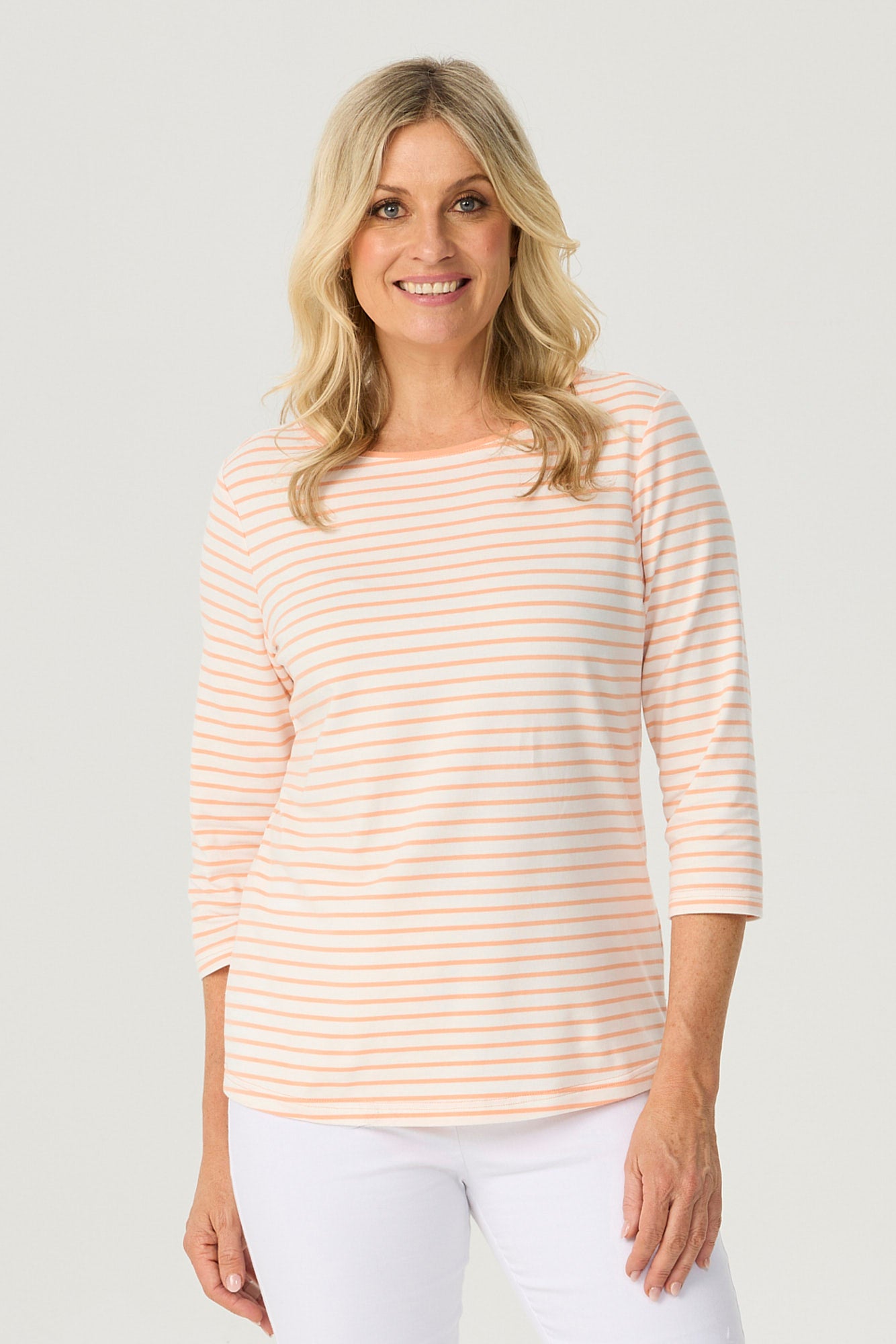 Paige Stripe 3/4 Sleeve Top