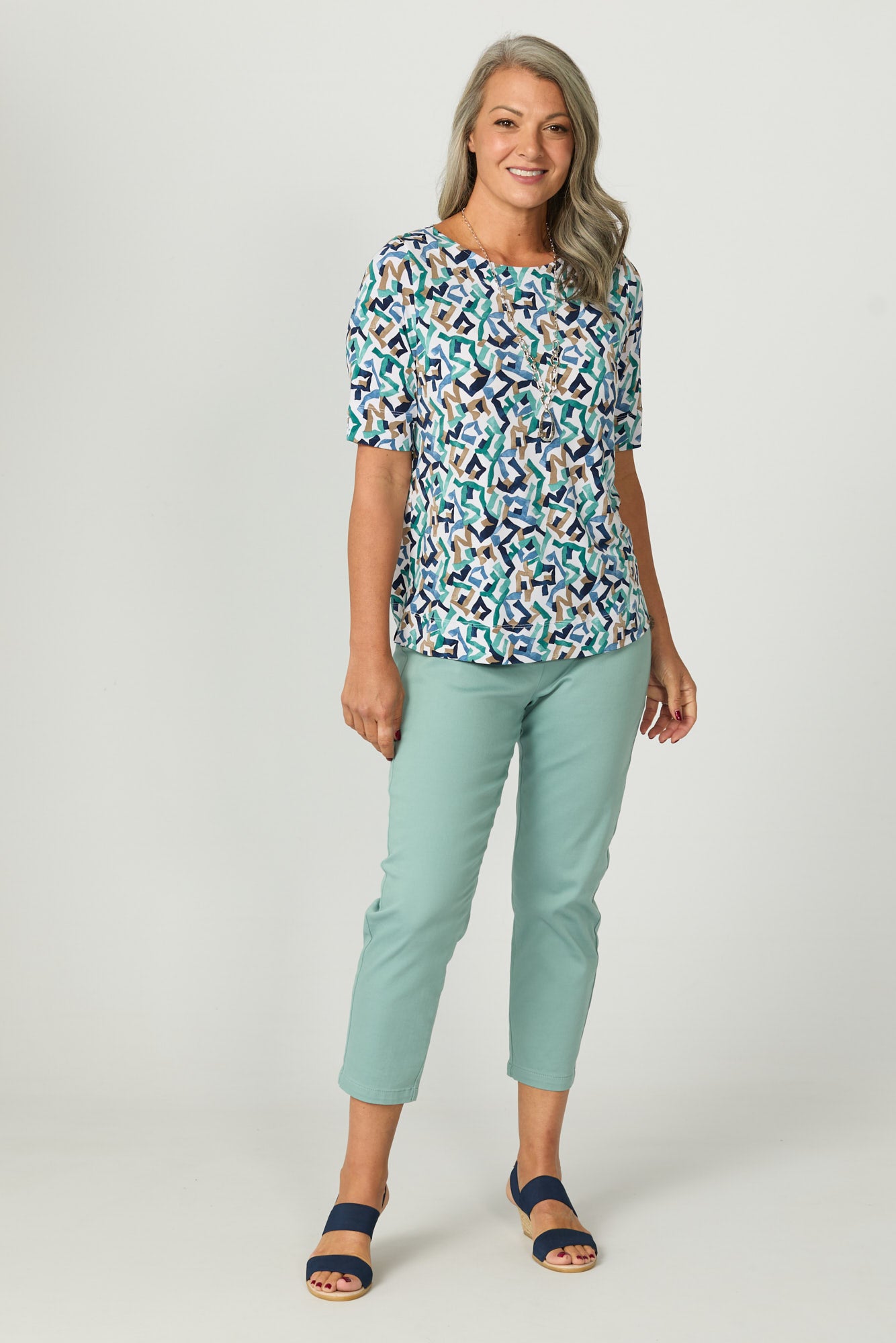 Sandy Stretch 7/8 Pull On Jean