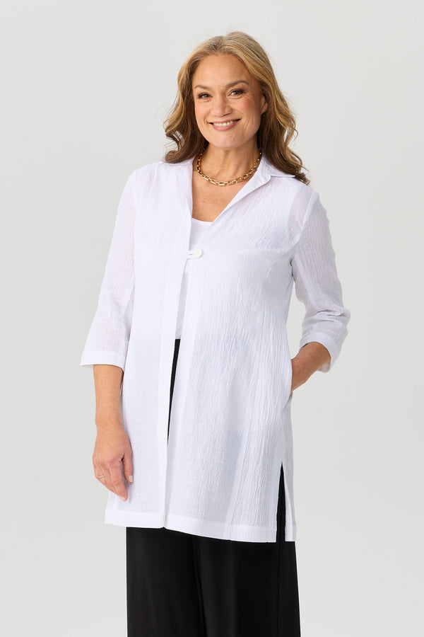 Lumina 1 Button Long Shacket