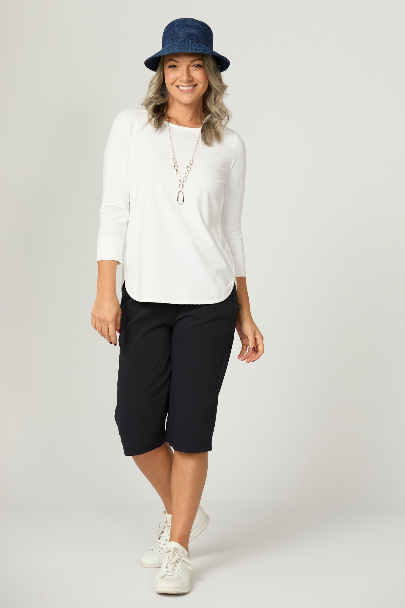 Eternity Modal/cotton 3/4 Slv Top