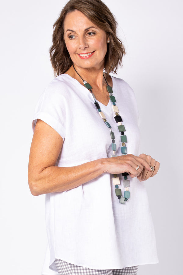 Cologne Gathered Shell Top