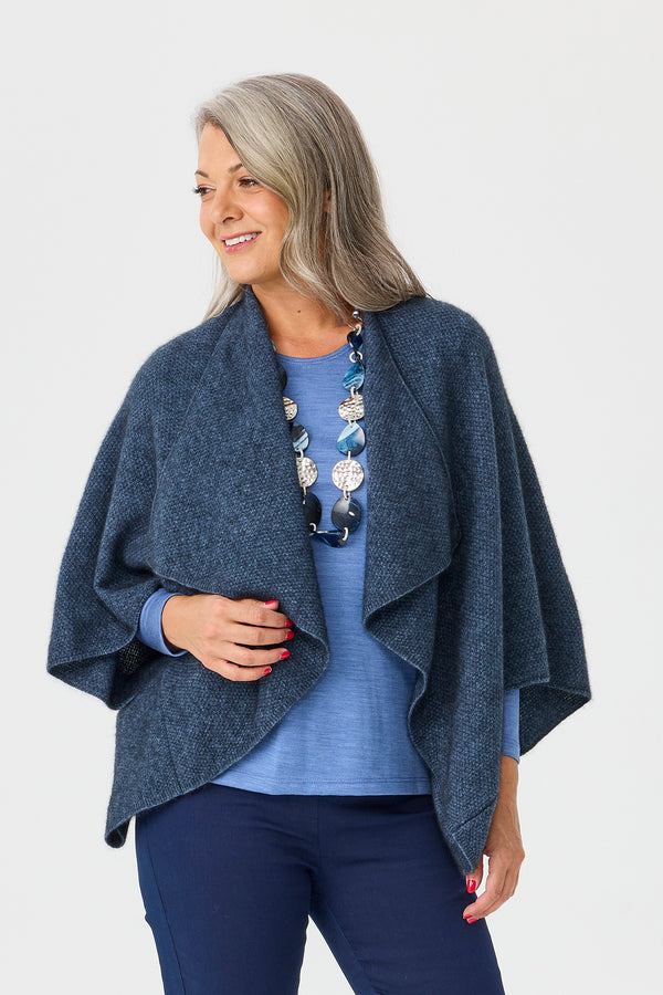 Possum Moss Stitch Longline Wrap