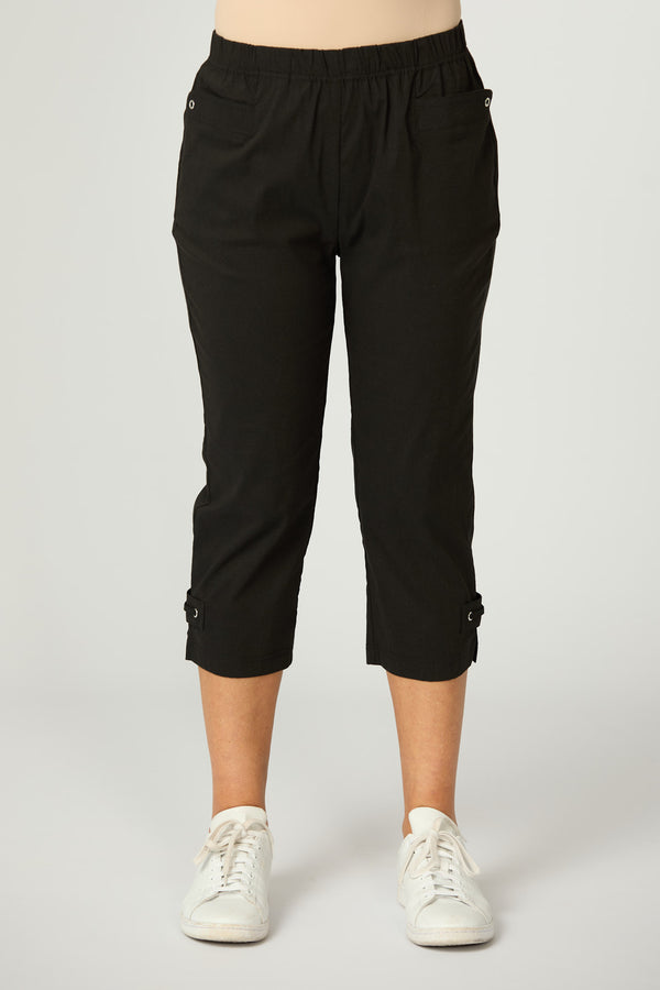 Vibe Stretch Eyelet Crop Pant
