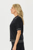 Redding Pointelle Short Sleeve Button Cardi