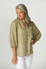Empire Frill Neck 3/4 Slv Shirt