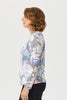 Sylvie Print R-neck Long Sleeve Sweater