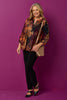 Elvira Burn Out Pleat Top