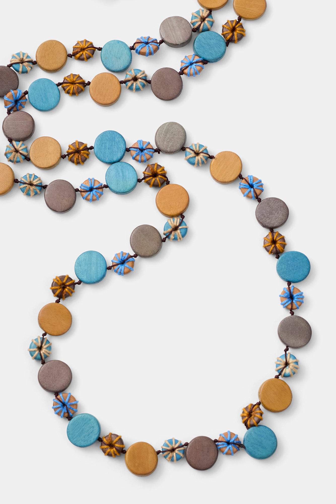 Nissa Wooden Long Necklace