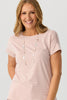 Pebble Stripe S/slv Tee