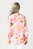 SUNSET FLORAL 3/4 SLV BLOUSE