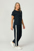 Zen Crop Side Stripe Wide Pants
