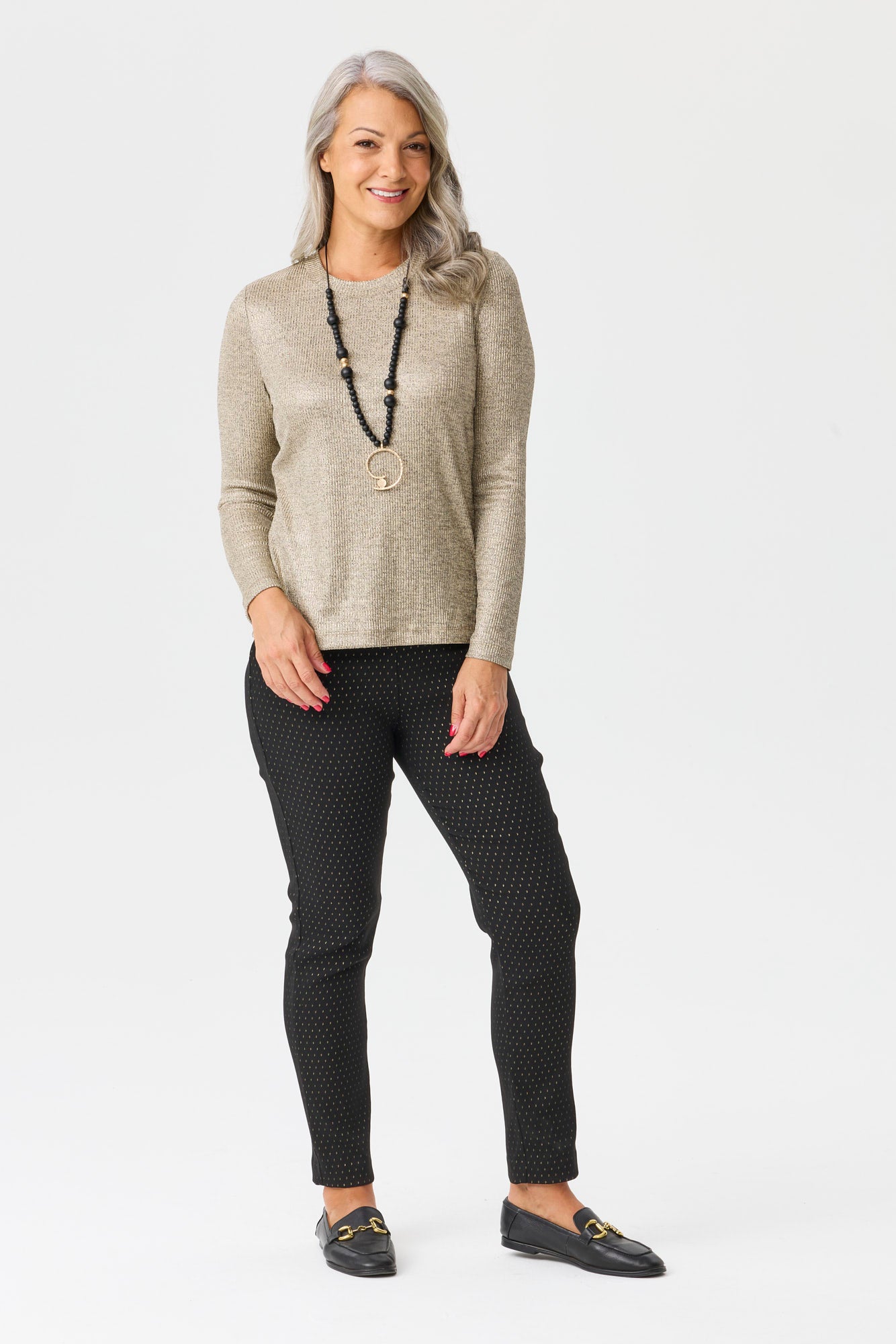 Grazia Rib Long Sleeve Top