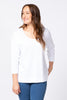 RECREATION SCOOP NECK 3/4 SLV TOP