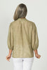 Empire Frill Neck 3/4 Slv Shirt