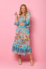 Coast Shirred Waist Print Skirt