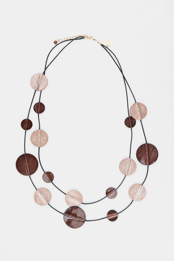 Amara Acrylic Disc Necklace