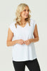 HUSH NADIA V NECK SLEEVELESS TOP