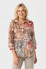 Freda 3/4 Sleeve Collared Shirt