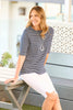 Corsa Stripe Elbow Slv Tee