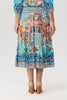 Coast Shirred Waist Print Skirt