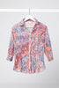 VISTA CRUSHED 3/4 SLV PRINT SHIRT