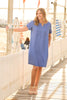 LISA LINEN S/S PINTUCK DRESS
