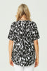 MIRIAM S/S PINTUCK PRINT SHIRT