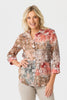 Freda 3/4 Sleeve Collared Shirt