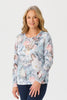 Raquel Long Sleeve Burnout Top
