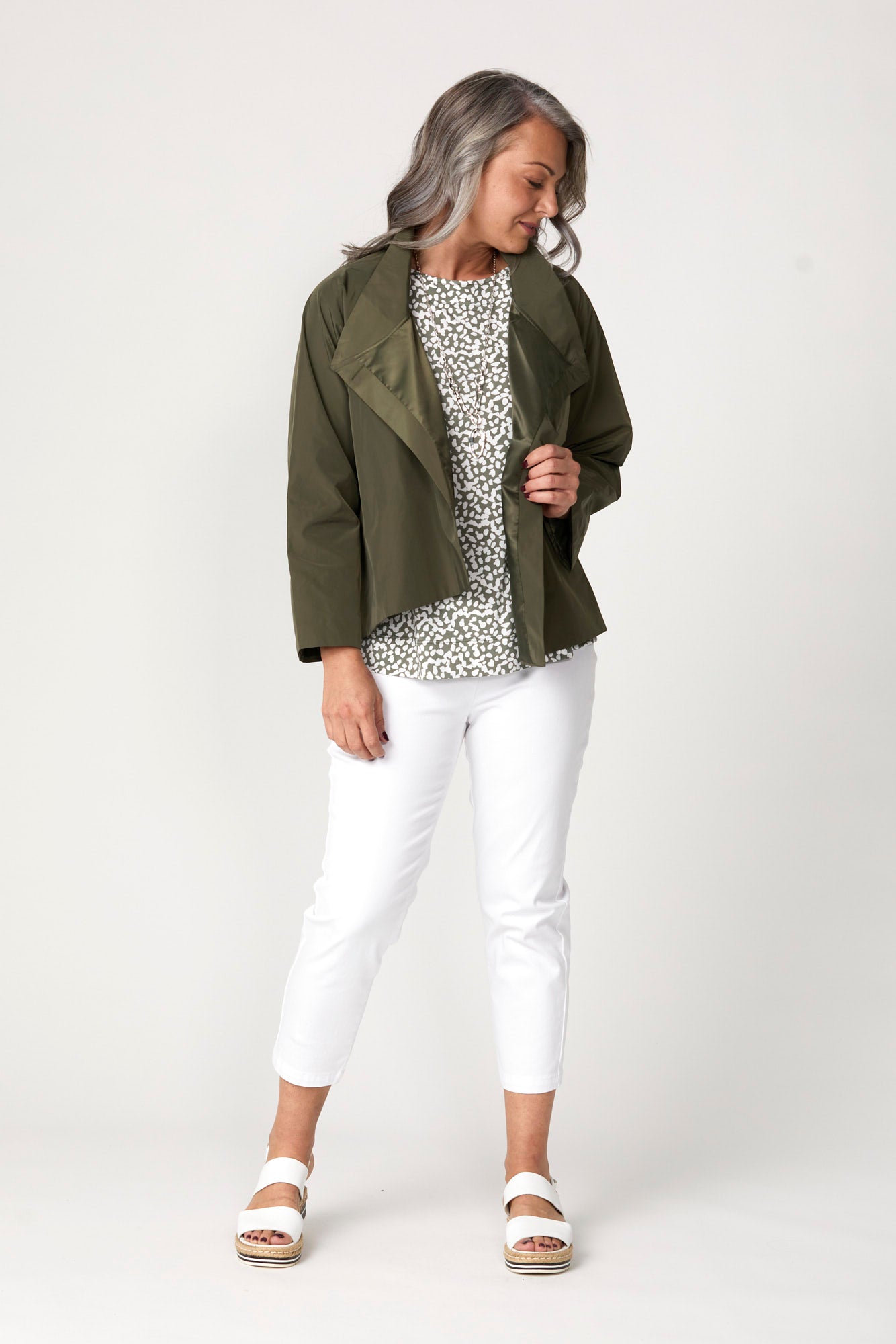 Fontana Crop Wrap Jacket