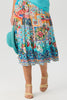 Coast Shirred Waist Print Skirt