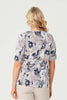 Cummins V-neck Elbow Sl Print Tee