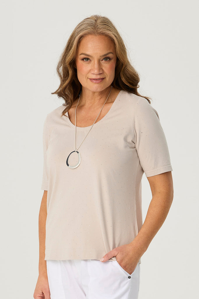DELRAY STUD S/S TEE