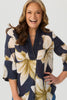 Lucia V-neck 3/4 Slv Tunic Top