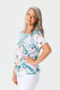 Romy Short Sleeve Burn Out Print Tee