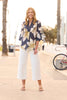 Lucia V-neck 3/4 Slv Tunic Top