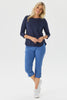 Vibe Stretch Eyelet Crop Pant