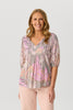 Summer Essence 3/4 Slv Blouse