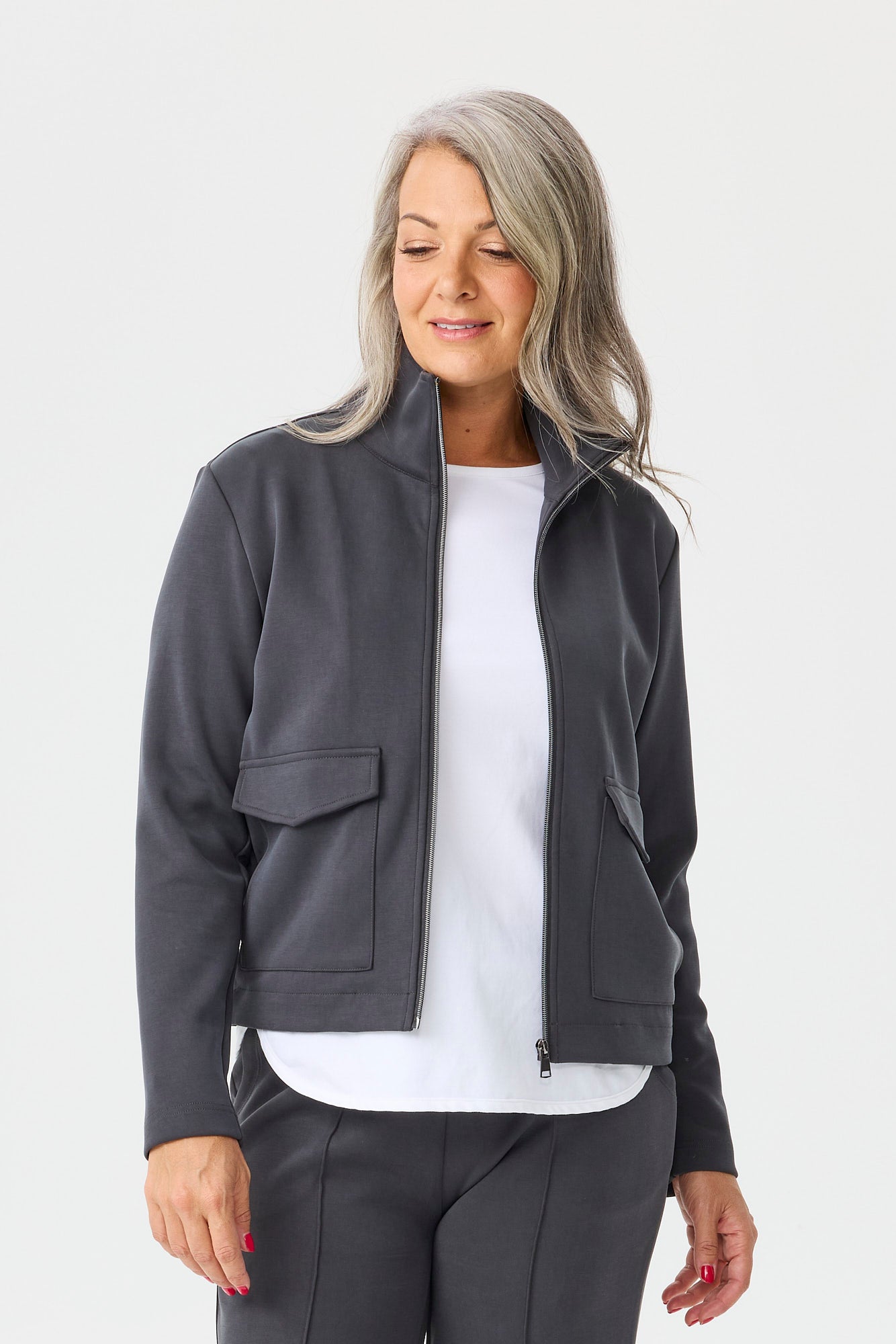 Elite Zip Up Patch Pocket Jacket