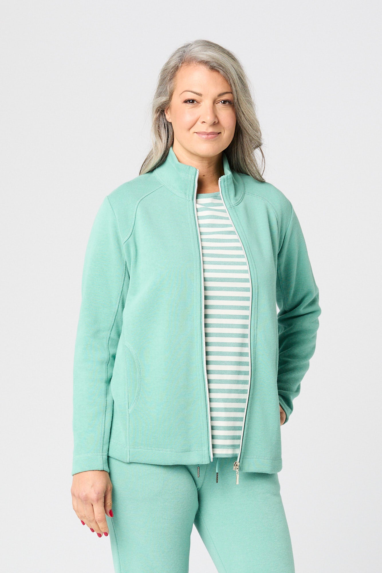 HAVEN FRENCH RIB ZIP UP JACKET